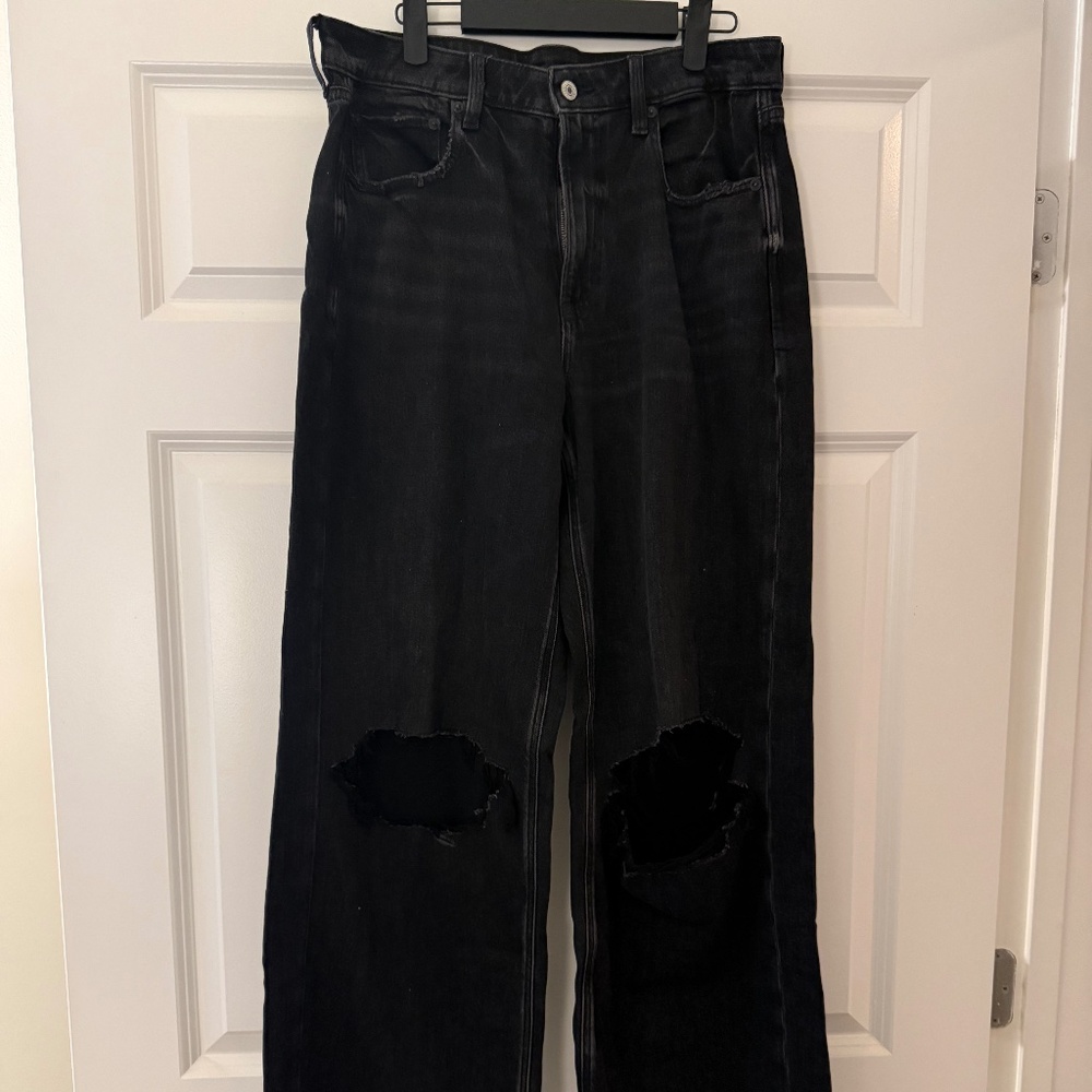 Distressed jeans